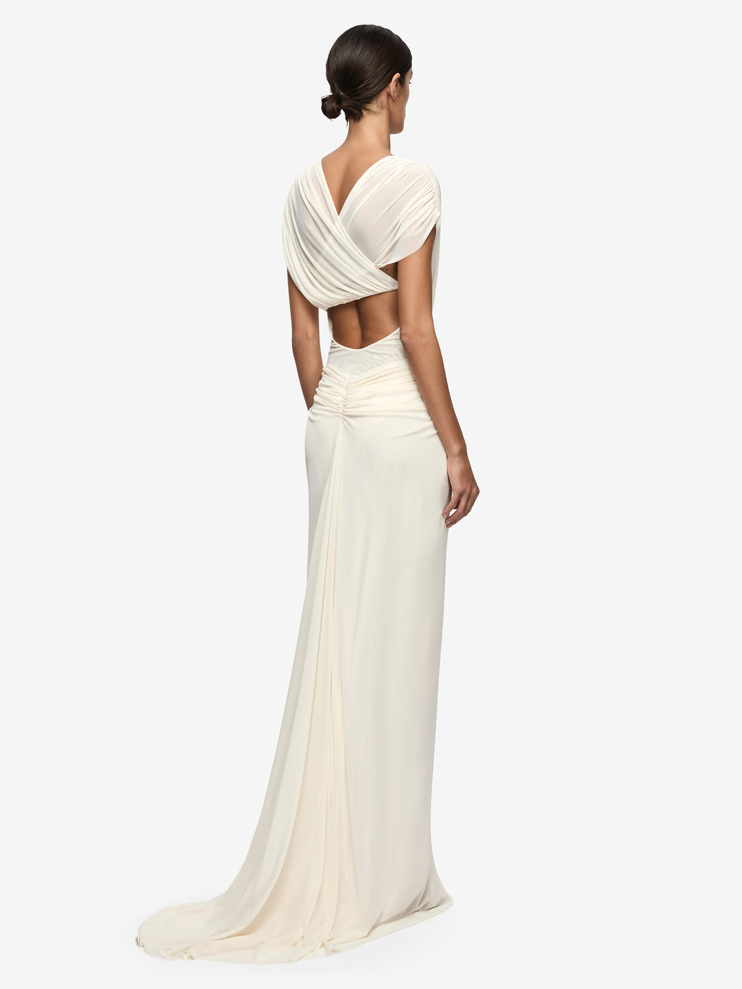 LEIA DRAPE GOWN - BUTTERCREAM