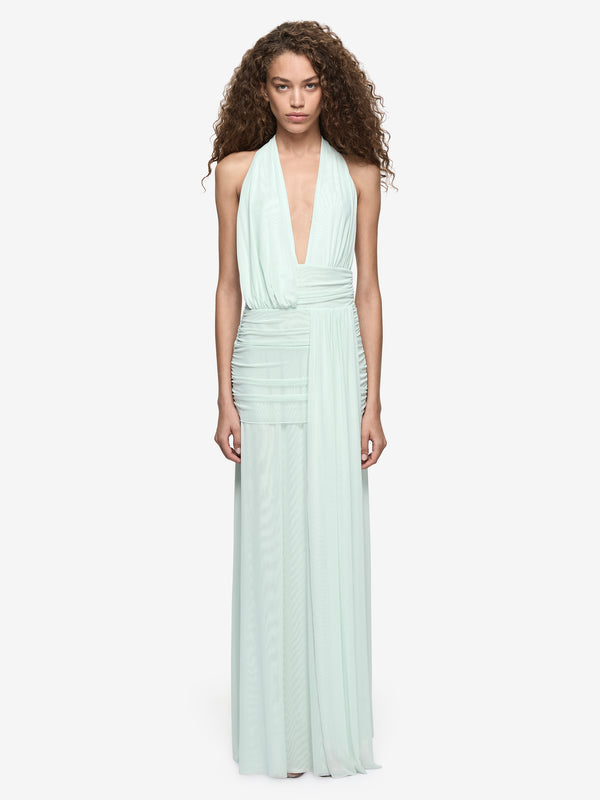 WREN DRAPE MAXI DRESS - SPEARMINT
