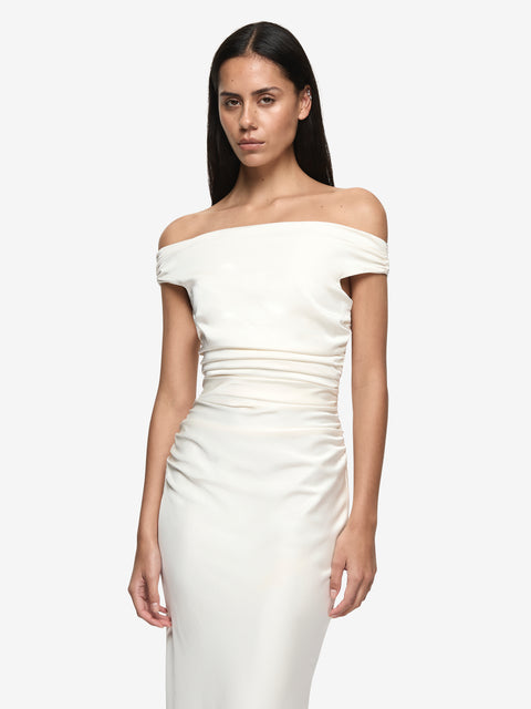 ETERNITY OFF SHOULDER MAXI - CREAM
