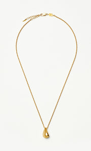 SAVI SCULPTURAL DROPLET PENDENT - GOLD