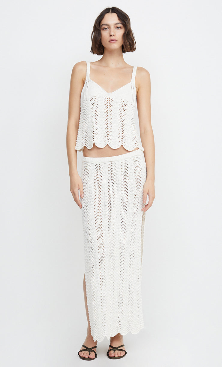 AMIRA KNIT CAMI - IVORY