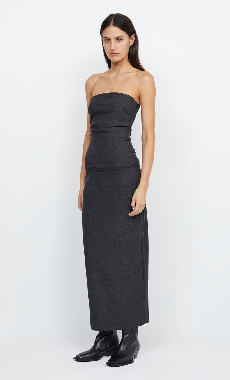 TALI MIDI SKIRT - CHECK