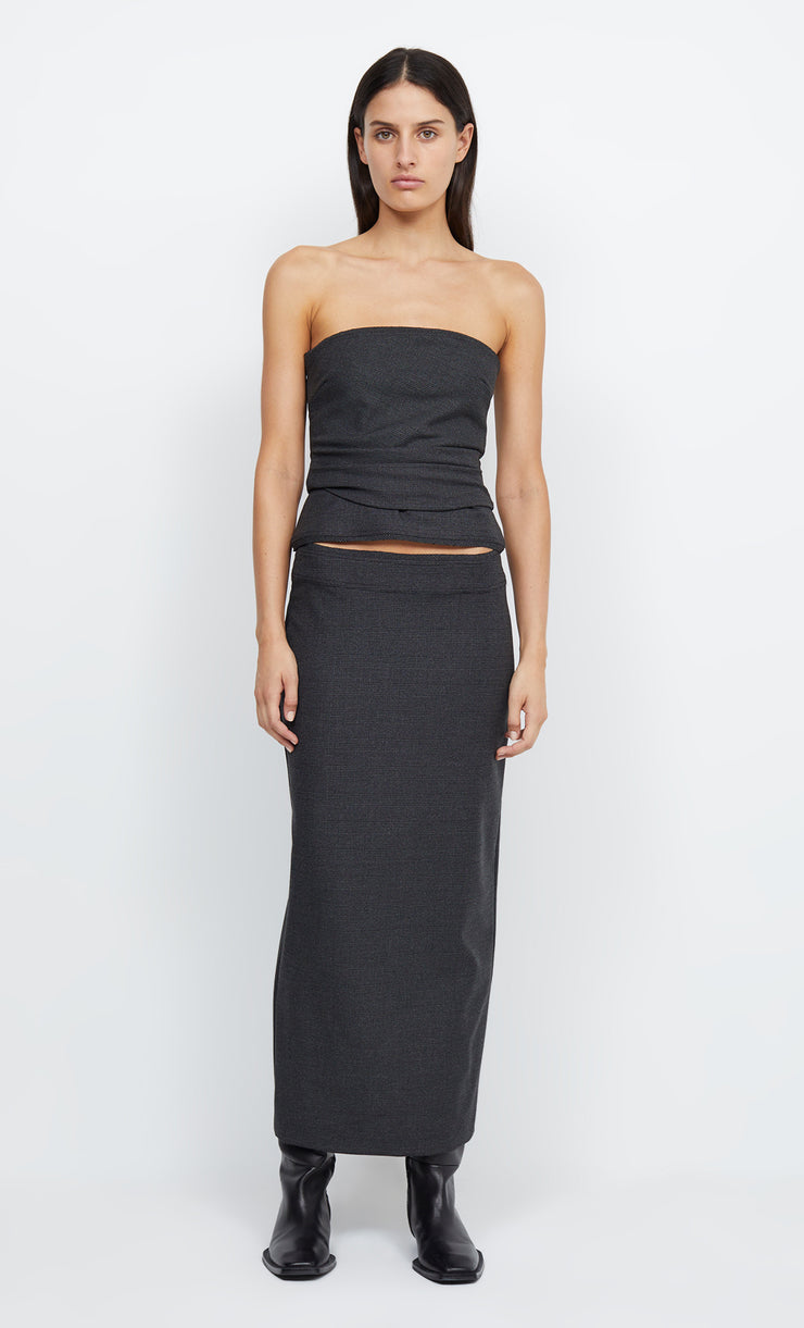 TALI MIDI SKIRT - CHECK