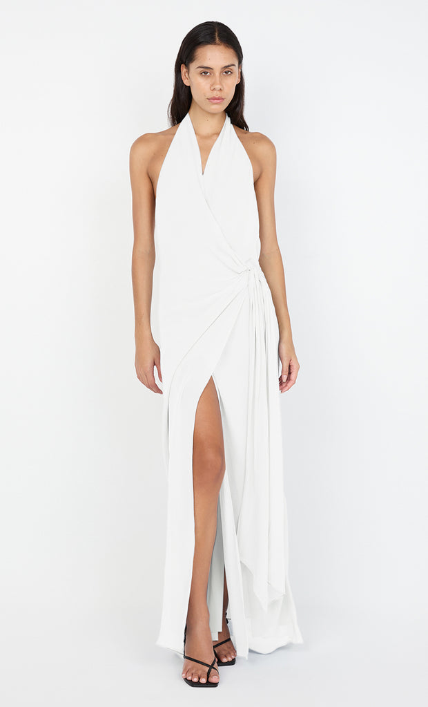 SONEVA WRAP DRESS - IVORY