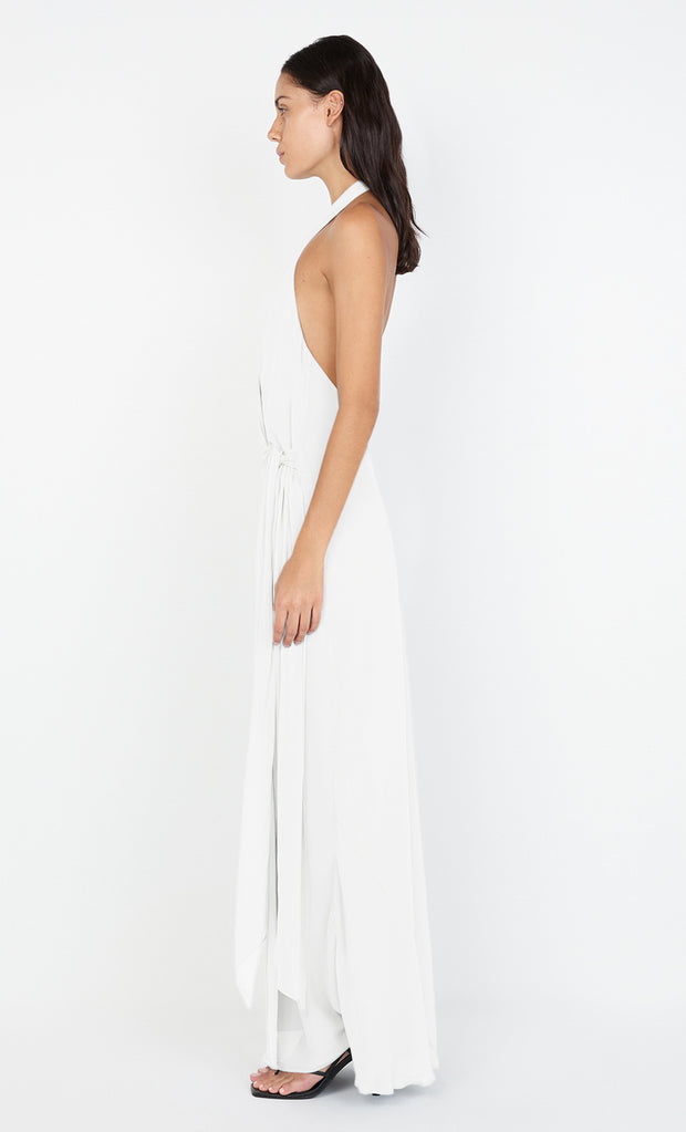 SONEVA WRAP DRESS - IVORY