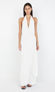SONEVA WRAP DRESS - IVORY