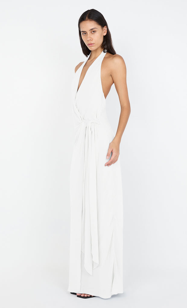 SONEVA WRAP DRESS - IVORY