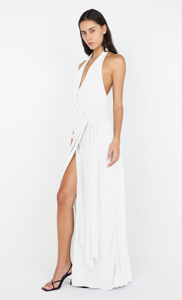 SONEVA WRAP DRESS - IVORY