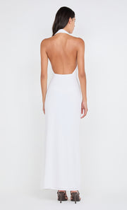 NESSIE COWL NECK MAXI DRESS - WHITE