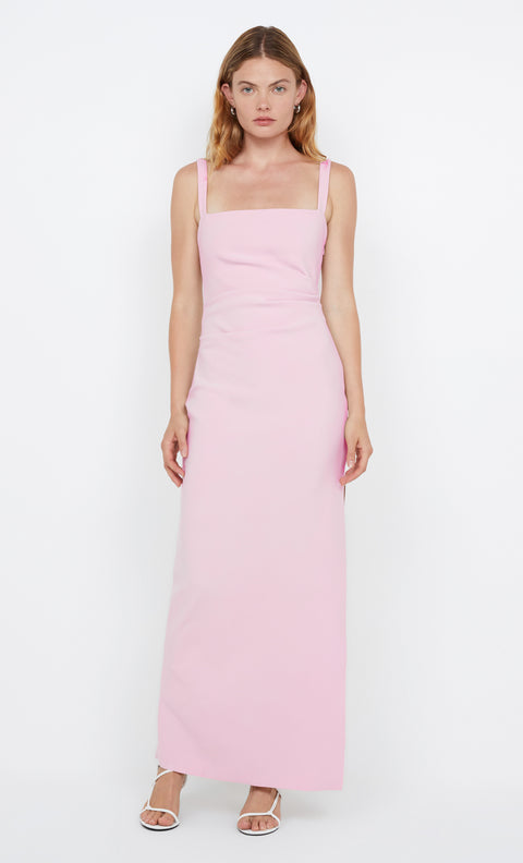 LEORA TUCK MAXI DRESS - ORCHID PINK