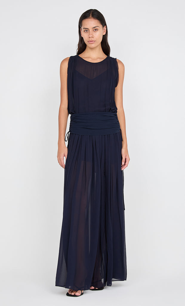 RHONE DROP WAIST DRESS - INK
