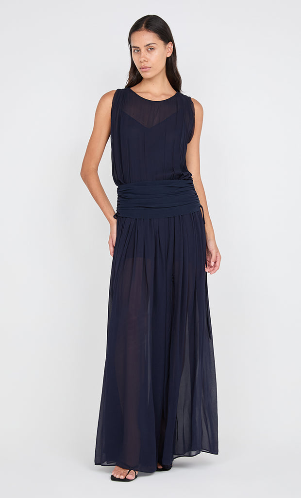 RHONE DROP WAIST DRESS - INK