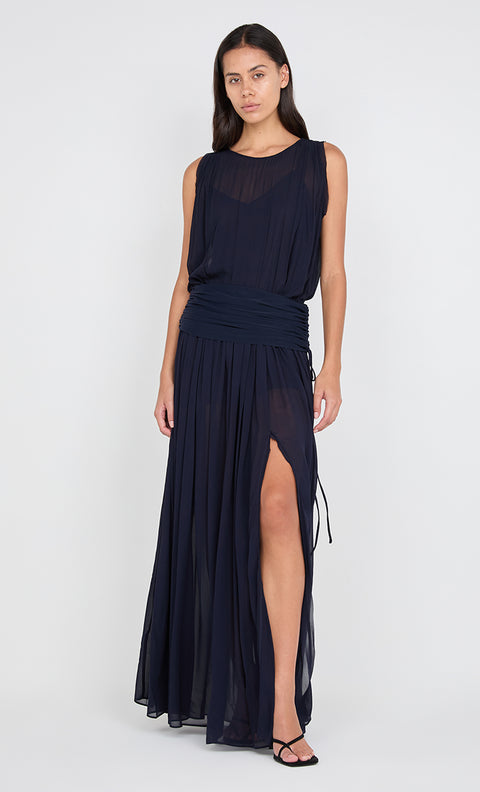 RHONE DROP WAIST DRESS - INK