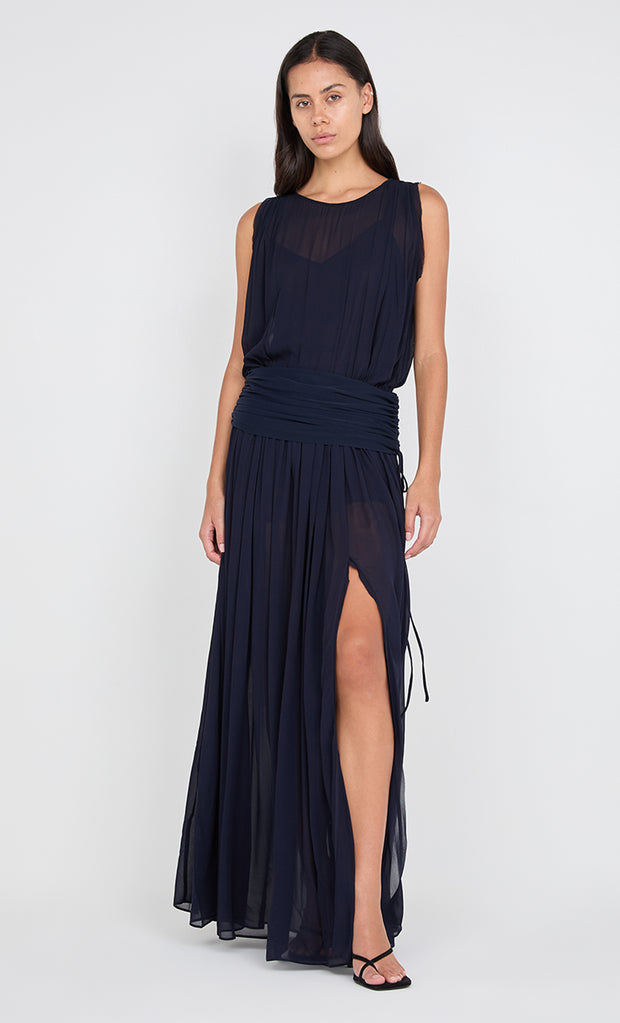 RHONE DROP WAIST DRESS - INK