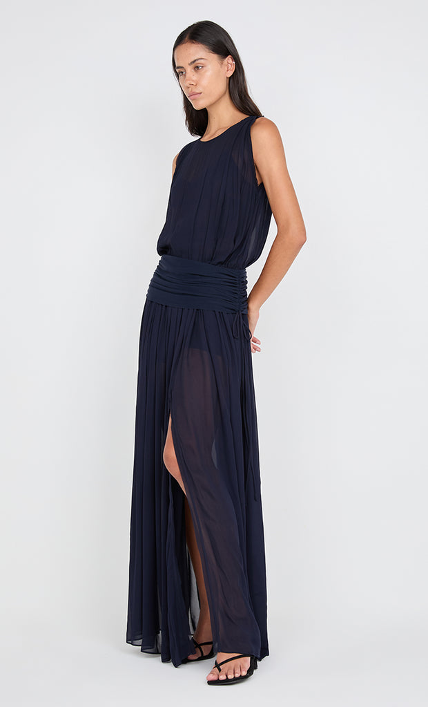 RHONE DROP WAIST DRESS - INK