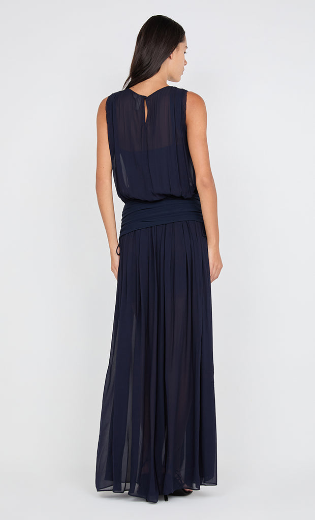 RHONE DROP WAIST DRESS - INK