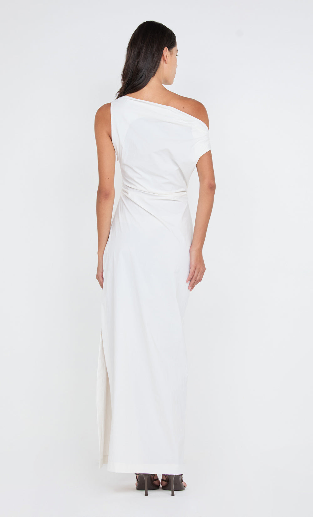 ANGELINA ASYM MAXI DRESS - IVORY