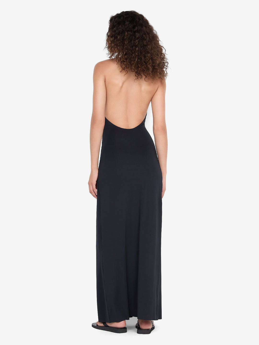 TILLIE DRAPE MAXI DRESS - BLACK