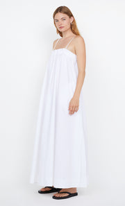 ALUCA PINTUCK MAXI DRESS - WHITE