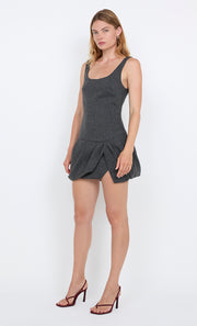 SHAE MINI DRESS - CHARCOAL