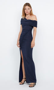 IMOGEN ASYM MAXI DRESS - INK