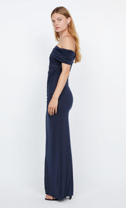 IMOGEN ASYM MAXI DRESS - INK