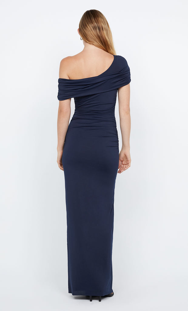 IMOGEN ASYM MAXI DRESS - INK