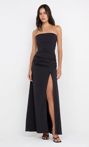 ANGELINA STRAPLESS MAXI DRESS - BLACK
