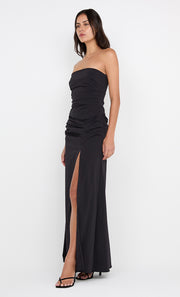 ANGELINA STRAPLESS MAXI DRESS - BLACK