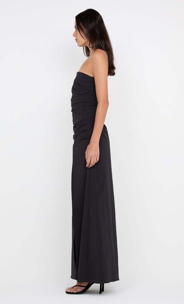 ANGELINA STRAPLESS MAXI DRESS - BLACK