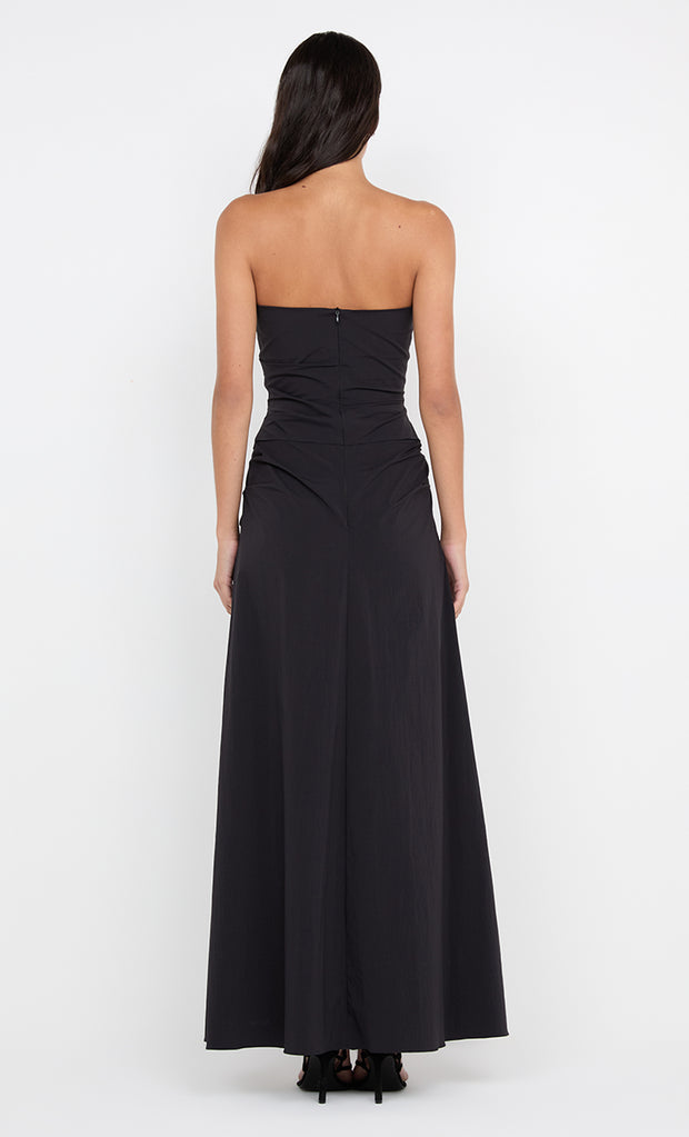 ANGELINA STRAPLESS MAXI DRESS - BLACK