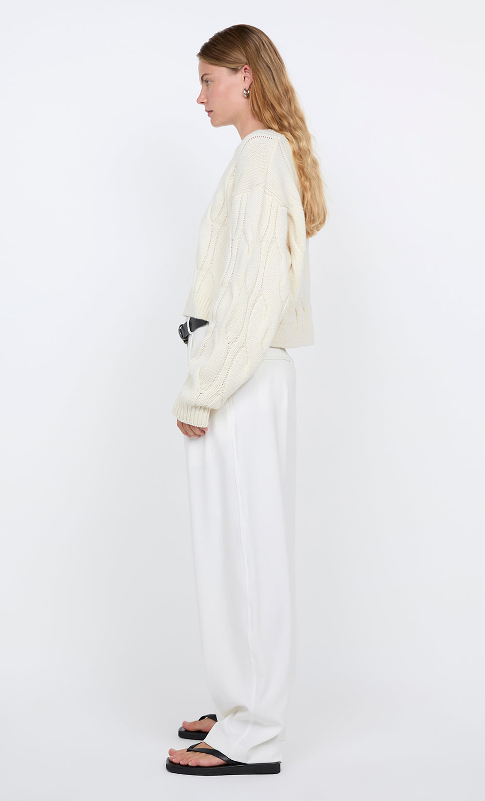 WHITNEY CABLE JUMPER - IVORY