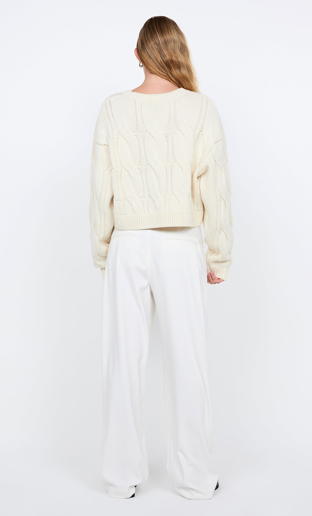 WHITNEY CABLE JUMPER - IVORY