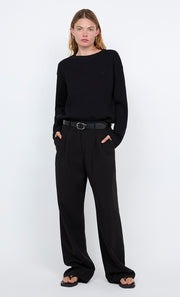 SILO LONG SLEEVE TOP - BLACK/BLACK