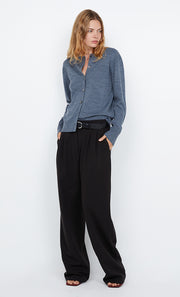 RUMI CREW CARDI - GREY