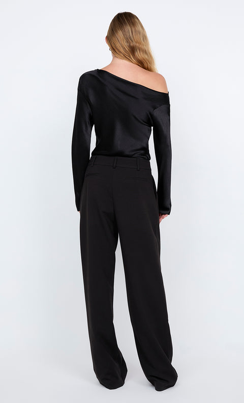 CARMELA ASYM TOP - BLACK