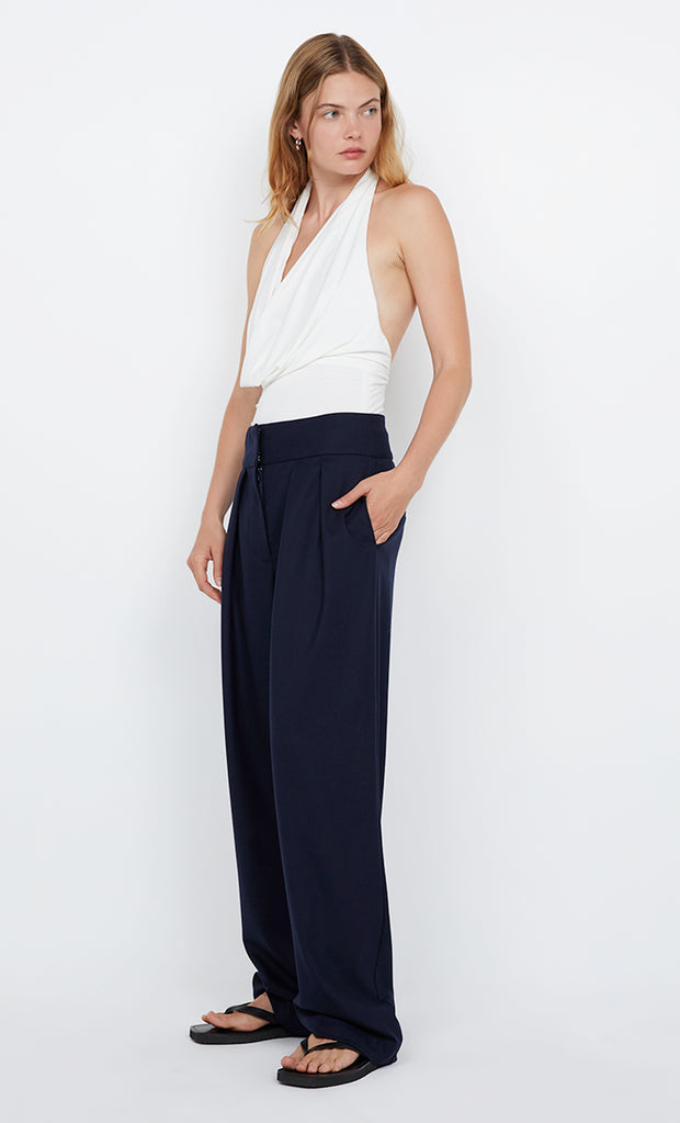 SONNIE HALTER TOP - WHITE