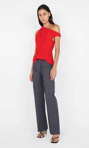 RHONE DRAPE TOP - CHILLI