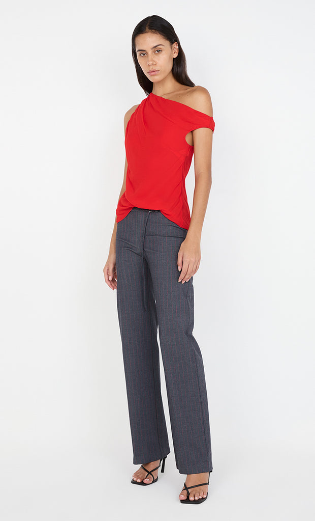 RHONE DRAPE TOP - CHILLI