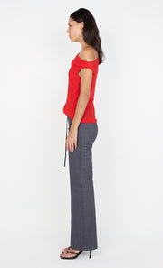 RHONE DRAPE TOP - CHILLI
