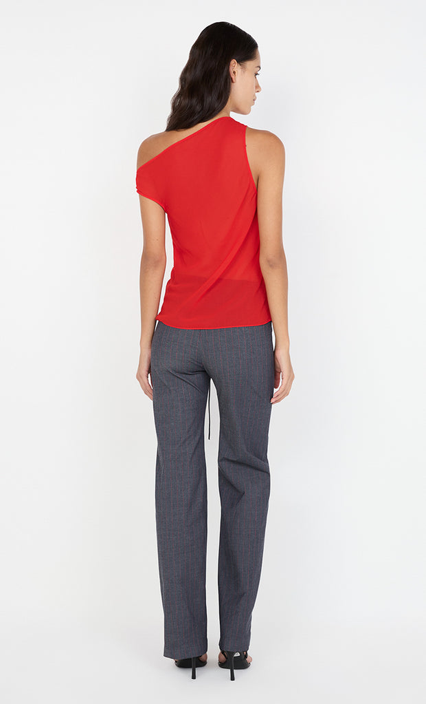 RHONE DRAPE TOP - CHILLI