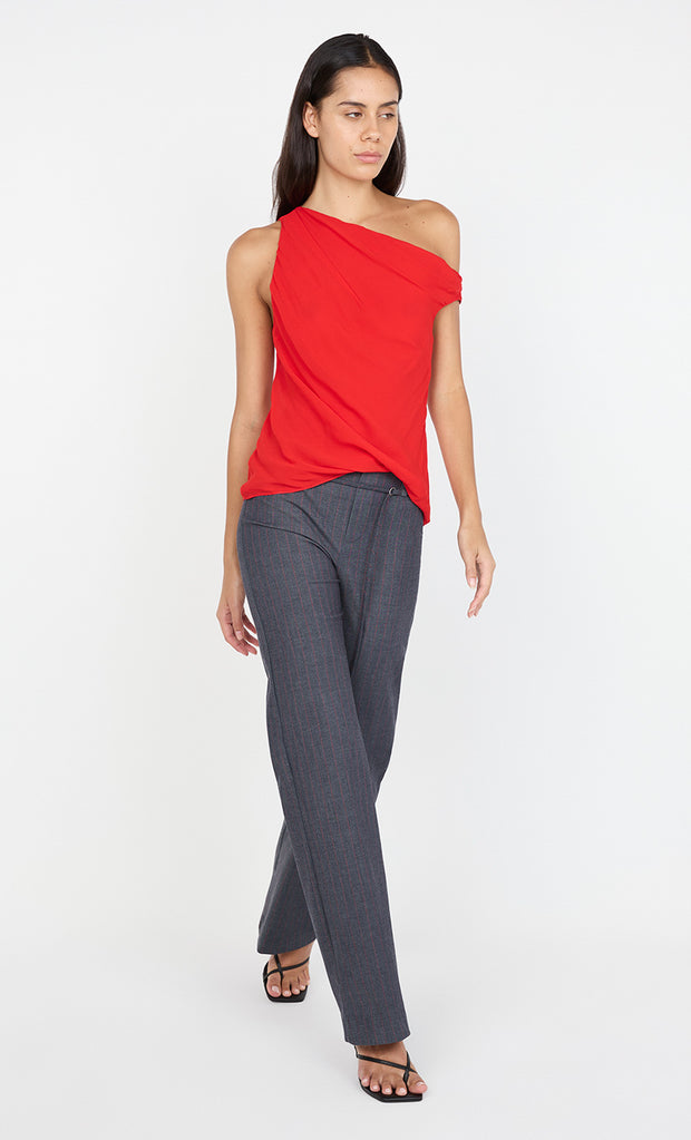 RHONE DRAPE TOP - CHILLI