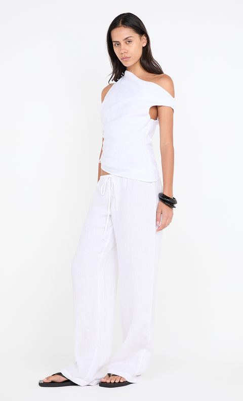 ELYCE ASYM TOP - WHITE