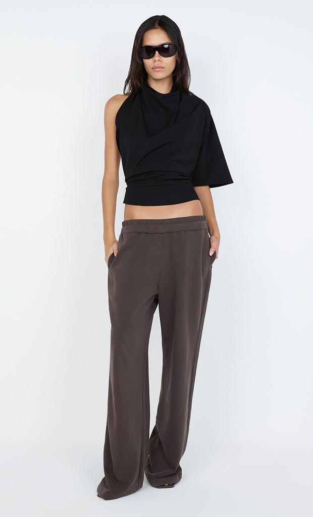 SANJA ASYM TOP  - BLACK