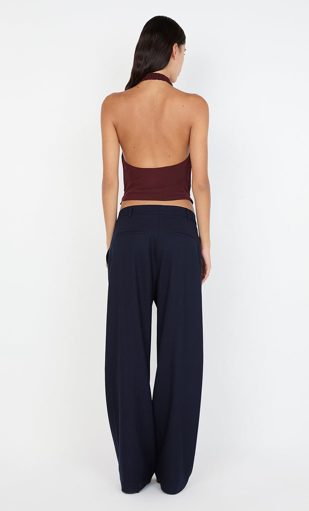 CELYSE HALTER TOP - PLUM