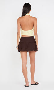 CELYSE HALTER TOP - ICE YELLOW