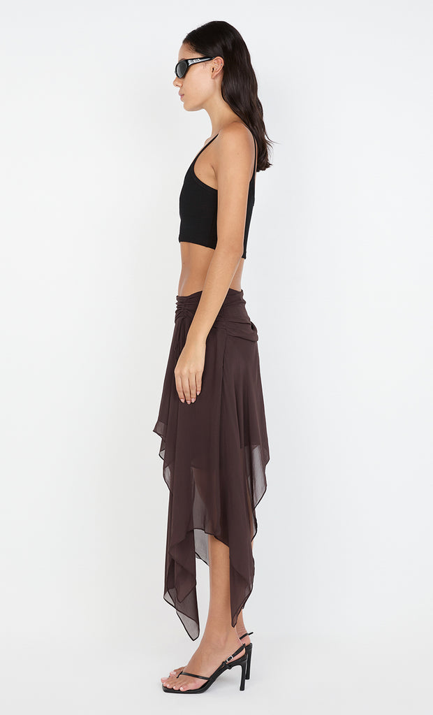 KODY CROPPED RIB TANK - BLACK