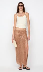 MARGOT MAXI SKIRT - CAMEL
