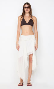 AUDREY ASYM SKIRT - IVORY