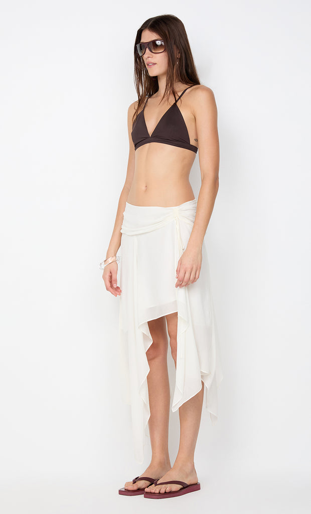 AUDREY ASYM SKIRT - IVORY